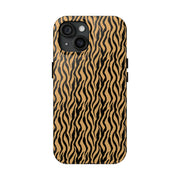 Wild Tiger Print Tough Phone Case - Stylish and Durable