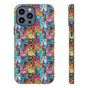 Playful Cat iPhone Case - Tough & Colorful Design