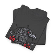 Devotree Unisex Heavy Cotton Tee - Vintage Eagle & Roses Graphic Shirt