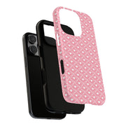 Pink Heart Pattern Tough iPhone Case - Durable Protection for Sweethearts