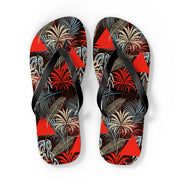 Tropical Print Flip Flops - Summer Vibes Sandals for Beach Lovers