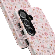 Cute Floral Tough Samsung Galaxy Phone Case for Kids & Teens