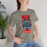 Merge Graphic Unisex Jersey Tee - Bold Skull & Dragon Design