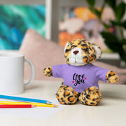 Cute Stuffed Animal with 'Love You' Tee - Perfect Gift for Kids and Beloved Ones