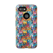Colorful Cat Google Pixel Phone Case - Tough Cases for Pet Lovers
