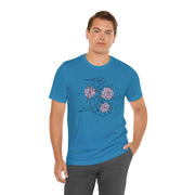 Floral Snake Unisex Jersey Tee - Vibrant Graphic T-Shirt