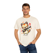 Cute Cat Guitar Unisex T-Shirt | Fun & Playful Design for Music Lovers
