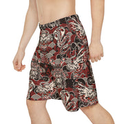 Bold Dragon Graphic Men’s Sports Shorts - Perfect for Gym and Outdoors