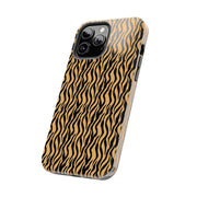 Wild Tiger Print Tough Phone Case - Stylish and Durable