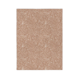 Cozy Floral Velveteen Microfiber Blanket - Perfect for Home Decor and Gifting