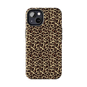 Leopard Print Tough Phone Case - Stylish & Durable Protection for Your Device