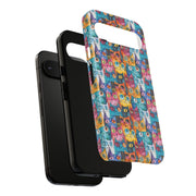 Colorful Cat Google Pixel Phone Case - Tough Cases for Pet Lovers