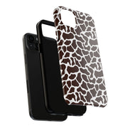 Giraffe Print Tough Phone Case - Stylish & Durable Protection for Animal Lovers
