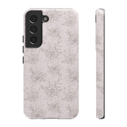 Floral Tough Samsung Galaxy Phone Case - Durable Design for Nature Lovers