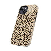 Leopard Print Tough Phone Case - Stylish Protection for Your Device