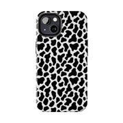 Stylish Cow Print Tough Phone Case - Durable Protection for Animal Lovers