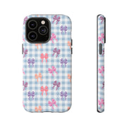 Cute Bow Pattern iPhone Case - Tough Cases for Girls & Women