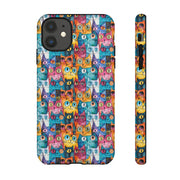Playful Cat iPhone Case - Tough & Colorful Design