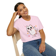 Cute Cat Graphic Unisex Softstyle T-Shirt - Perfect for Pet Lovers
