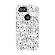 Cute Dog Pattern Google Pixel Phone Case - Tough Cases for Pet Lovers