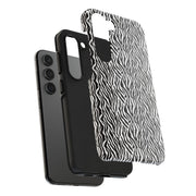 Zebra Print Tough Phone Case - Durable Protection for Style and Function