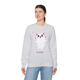 Cute Cat Character Unisex Heavy Blend™ Crewneck Sweatshirt
