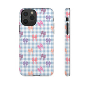 Cute Bow Pattern iPhone Case - Tough Cases for Girls & Women