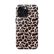 Giraffe Print Tough Phone Case - Stylish & Durable Protection for Animal Lovers