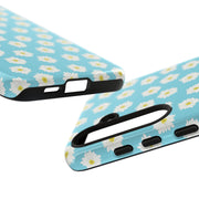 Floral Tough Samsung Galaxy Phone Case - Daisy Design for Summer Vibes