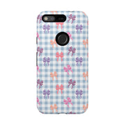 Bow-Patterned Google Pixel Phone Case - Stylish Protection for Your Device