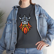 Viking Warrior Unisex Heavy Cotton Tee - Bold Graphic Tee for Norse Mythology Fans