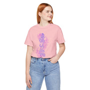 Bohemian Floral Snake Unisex Tee - Soft Pastel Color Shirt for Nature Lovers