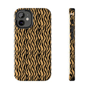 Wild Tiger Print Tough Phone Case - Stylish and Durable