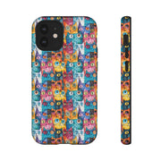 Playful Cat iPhone Case - Tough & Colorful Design