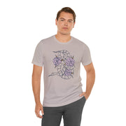 Floral Snake Unisex Jersey Tee - Stylish Graphic T-Shirt for Nature Lovers