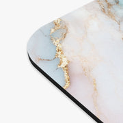 Elegant Marble Mouse Pad with Gold Accents - Luxurious Office Accessories