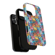 Playful Cat iPhone Case - Tough & Colorful Design