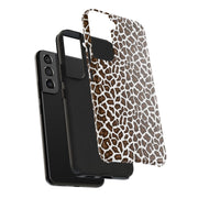 Stylish Leopard Print Tough Phone Case - Durable Protection for Your Device