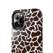 Giraffe Print Tough Phone Case - Stylish & Durable Protection for Animal Lovers