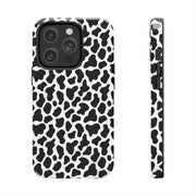Stylish Cow Print Tough Phone Case - Durable Protection for Animal Lovers
