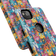 Colorful Cat Google Pixel Phone Case - Tough Cases for Pet Lovers
