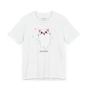 Cute Cat Devotion Unisex Short Sleeve Tee - Fun & Playful T-Shirt for Cat Lovers