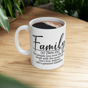 Family Definition Ceramic Mug - Gift for Loved Ones