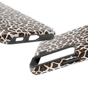 Stylish Leopard Print Tough Phone Case - Durable Protection for Your Device