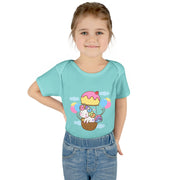 Cute Baby Bodysuit with Ice Cream and Balloons Design
