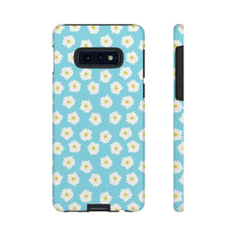 Floral Tough Samsung Galaxy Phone Case - Daisy Design for Summer Vibes