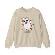 Cute Cat Graphic Unisex Crewneck Sweatshirt - DEVOTREE