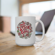 Floral Love Ceramic Mug - Perfect Gift for Coffee Lovers