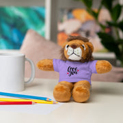 Cute Stuffed Animal with 'Love You' Tee - Perfect Gift for Kids and Beloved Ones