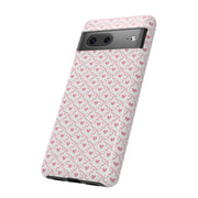 Pink Heart Pattern Google Pixel Tough Case - Stylish and Durable Phone Cover